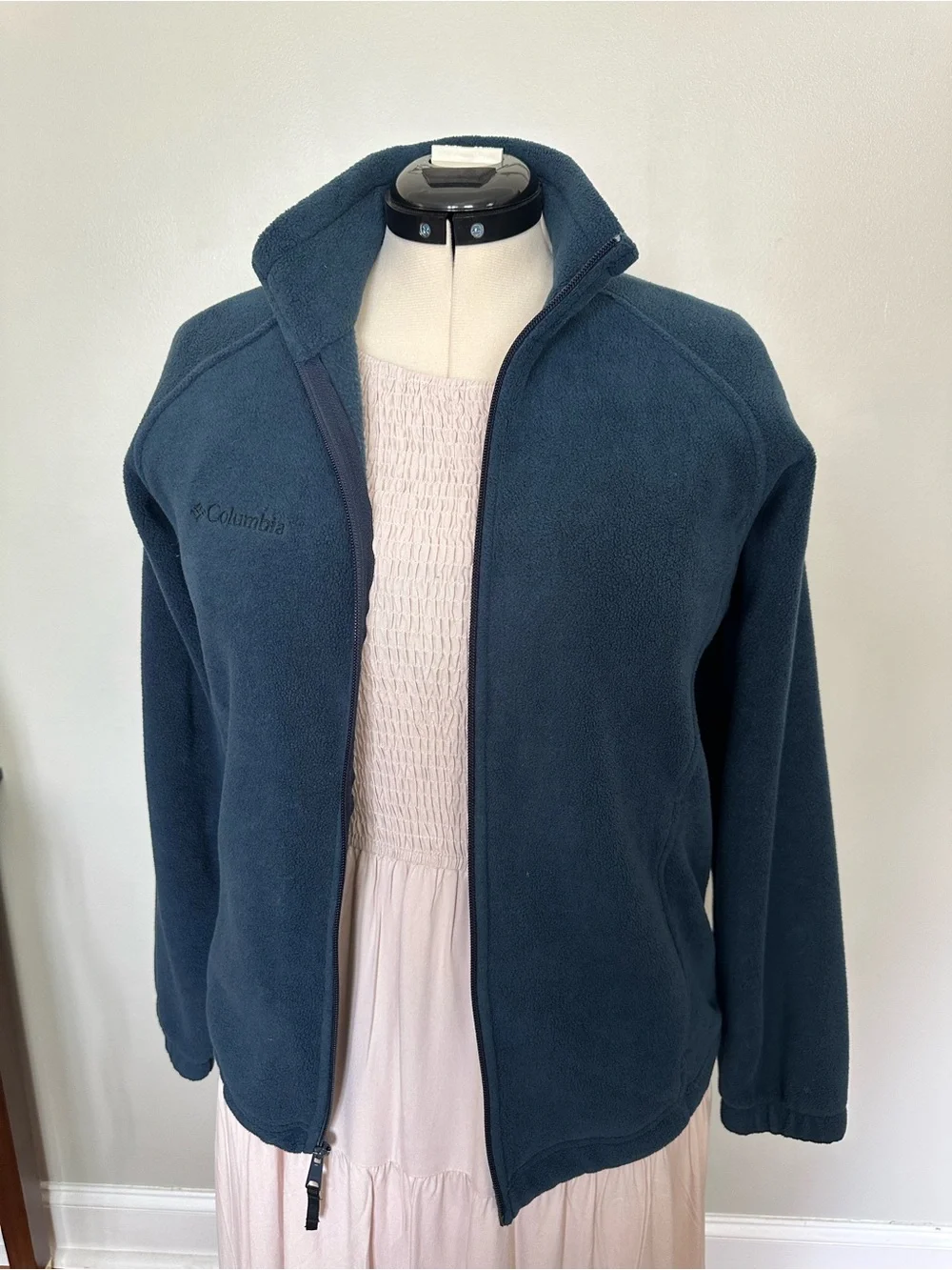 Columbia Dark Navy  Midnight blue Full-Zip Fleece Jacket